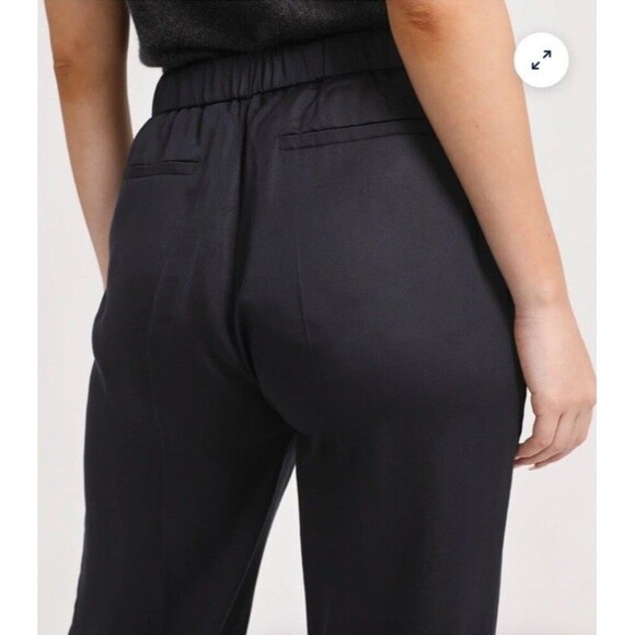 Grana Size Large Black Tencel Side Slit Pants - Picture 4 of 16